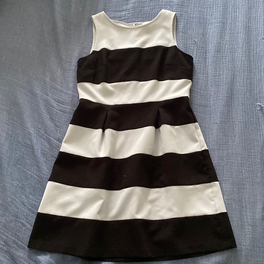 Black and grey LOFT tank dress